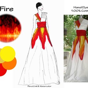 Phenomenon of Nature Fashion Designs: Fire